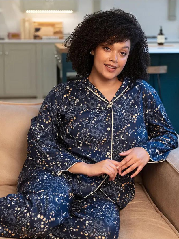 Cosmo Womens Celestial Print Pajama Set