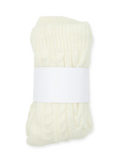 Cozy sherpa lined slipper socks in cream