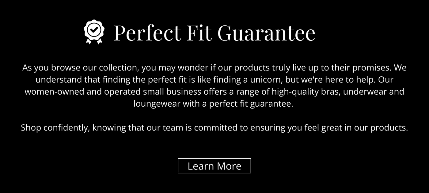 Find bras that fit at Modern Match Lingerie from our wireless bra collection and supportive bras